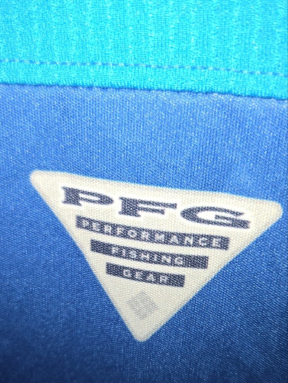 Columbia Blue PFG Performance Fishing Hoodie - Picture 10 of 11